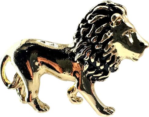 Westmon Works Lion Charm Set of 2 Painted Metal Trinket with Made in The USA Poem Card Small Courage Keepsake Gift in Kuwait