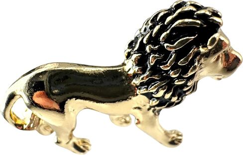 Westmon Works Lion Charm Set of 2 Painted Metal Trinket with Made in The USA Poem Card Small Courage Keepsake Gift in Kuwait