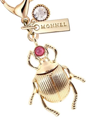 MC659 Little 3D Goldbug Beetle Lobster Clasp Charm للنساء مع حقيبة مخملية (ذهبي، قطعة واحدة) in Kuwait