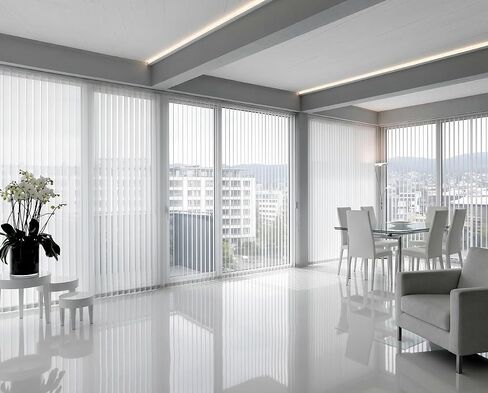 12PCS White PVC Vertical Blind Replacement Slats with 12pcs 3CM Repair Tabs | Vertical Blinds Vanes for Sliding Glass Patio Door Windows, (3.5 ×82.5 Inch) Pre-Punched Hanging Hole Window Blind in Saudi Arabia