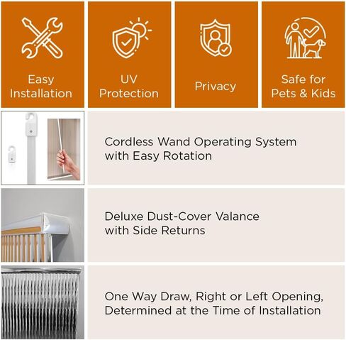 BlindDen - Vinyl Vertical Window Blinds for Home - Vertical Blinds for Sliding Glass Doors - Silver - (48" W x 36" H) in Kuwait