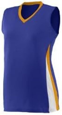 212 Main 1356A Girls Tornado Softball Jersey - Purple Gold & White Small in Kuwait