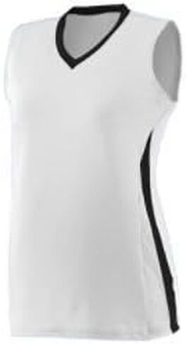 212 Main 1356A Girls Tornado Softball Jersey - White Black & White Small in Kuwait