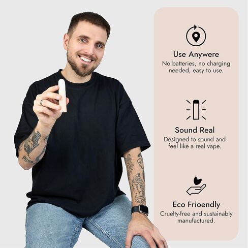 Quitz Grapefruit Smokeless Inhaler | Nicotine-Free Flavored Air Inhaler | Non-Electric Oral Fixation Habit Aid | Break the Smoking & Vaping Habit | Juicy Grapefruit in Saudi Arabia