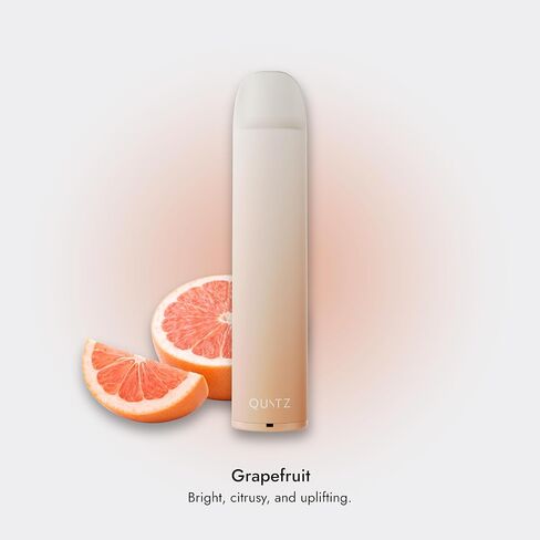 Quitz Grapefruit Smokeless Inhaler | Nicotine-Free Flavored Air Inhaler | Non-Electric Oral Fixation Habit Aid | Break the Smoking & Vaping Habit | Juicy Grapefruit in Saudi Arabia