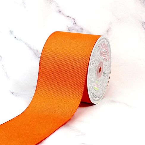 LUV Ribbons 3" Inch Solid Grosgrain Ribbon, Neon Yellow in Kuwait