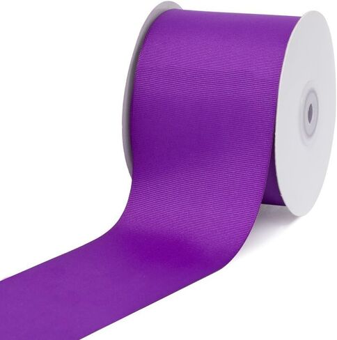 LUV Ribbons 3" Inch Solid Grosgrain Ribbon, Neon Yellow in Kuwait