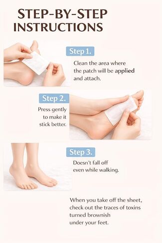 Foot Relief Cooling Patch Sheets (12 Total, Pack of 3) – Acupressure Stimulating Foot Pads for Tired Feet, Soothing Cooling Sensation, Easy Overnight Use 휴족시간 in Kuwait