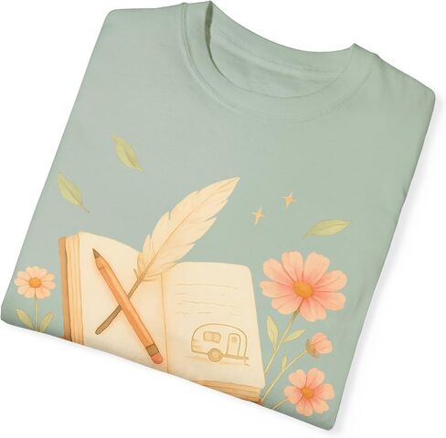 Literary Wanderlust: Whimsical Illustration, Book and Travel Inspiration Comfort Colors Tee in Kuwait