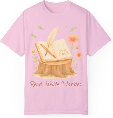 Literary Wanderlust: Whimsical Illustration, Book and Travel Inspiration Comfort Colors Tee in Kuwait