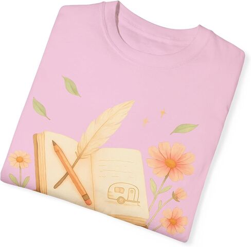 Literary Wanderlust: Whimsical Illustration, Book and Travel Inspiration Comfort Colors Tee in Kuwait