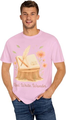 Literary Wanderlust: Whimsical Illustration, Book and Travel Inspiration Comfort Colors Tee in Kuwait