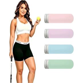 Women's Cotton Boxer Briefs 4-Pack Mid High Waist Anti-Chafing Underwear, No Ride-Up Boy Shorts Panties in Saudi Arabia