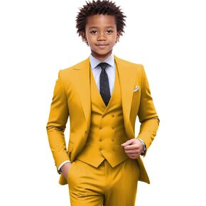 Netsky Boys Suit 3 Pieces Formal Tuxedo Slim Fit Formal Dress Clothes Ring Bearer Outfit Kids Prom Suits in Saudi Arabia