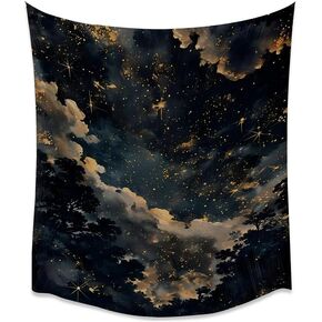 BZWAPQ Fantasy Celestial Aesthetic Vintage Tapestry Dark Academia Astrology Artwork Wall Hanging Decor Maximalist Gothic Starry Print Tapestries for Bedroom Living Room Dorm Wall Decorwhite30x40inch in Saudi Arabia