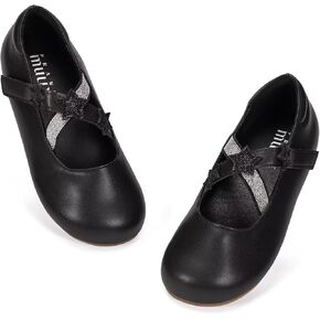 Frank Mully Girls Dress Shoes Ballet Flats Mary Jane Elastic Cross Strap Little Big Kid Flat for Wedding School Party in Kuwait