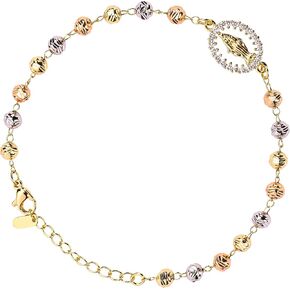 Rosary Cross Bracelet for Women, Gold Virgin Mary Rosary Beads Catholic Bracelet in Saudi Arabia
