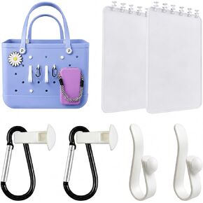 UJoowalk 8Pcs Divider Tray Set for Bogg Bag X-Large Original Accessories with Phone Holder & key Hooks for Bogg bag & Other Rubber Beach Bag. Organizer & Divide Space in Saudi Arabia