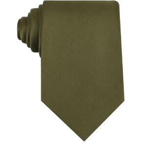 OTAA Olive Green Satin Necktie Casual Ties for Men - Perfect Neck Tie for Groomsmen Wedding Ties or Formal Occasions - Ideal Gifts for Him in Saudi Arabia