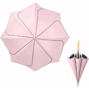 Chesoon Floral Stick Umbrella Windproof Golf Umbrella for Women with UPF 50+ Sun Protection & Water Repellent, Large Canopy for Beach/Daily Use in Saudi Arabia