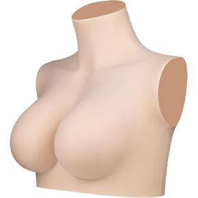 Silicone Breastplate for Drag Queen, Realistic Silicone Breast Forms without Nipples for Crossdressers Cosplay in Saudi Arabia