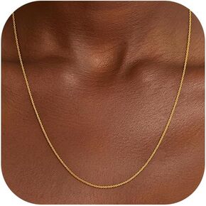 S925 Sterling Silver Chain for Women, 1.1mm Sterling Silver Cable Necklace Thick Sturdy Colourfast Necklaces Jewelry for Women 16/18/20/22 Inch in Saudi Arabia