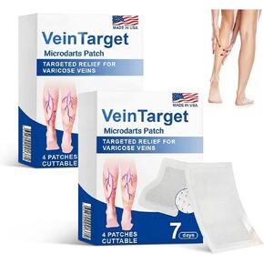 VeinTarget Microdarts Patch - Improves the Appearanceof Leg, 2026 New Leg Renew Varicose Veins Patch,VeinTarget Patches for Legs Care - All Skin Types (2 Boxes) in Saudi Arabia