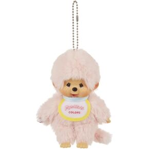 Monchhichi Colors Pink Plush Mascot Keychain in Saudi Arabia