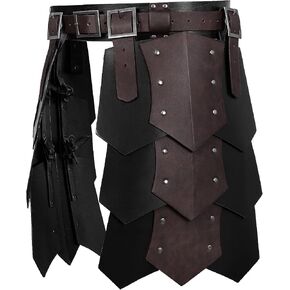Medieval Belt Thigh Armor Retro Faux Leather Double Side Waist Guard LARP Knight & Mercenary Costume Accessory in Saudi Arabia