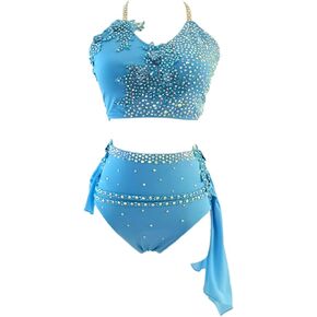 Lyrical Dance Dress Red Strap Suitable for Girls' and Adlt Competitions and Performance Costumes in Kuwait