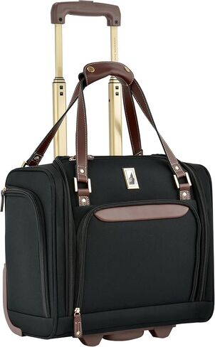 London Fog Nottingham 15 Inch Under the Seat Bag, Black Chestnut in Kuwait