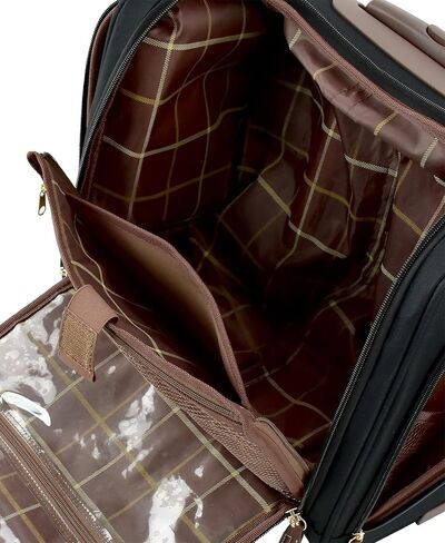 London Fog Nottingham 15 Inch Under the Seat Bag, Black Chestnut in Kuwait