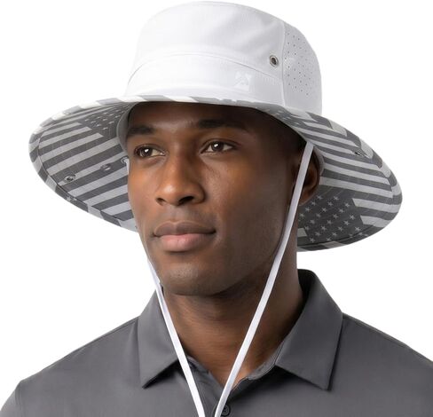 TOP-EX UVCoolix™ Cooling Sun Hat for Men Women UPF 50 Wide Brim Bucket Hat for Hiking, Fishing & Big Head - Cools Up 2 Hours in Kuwait