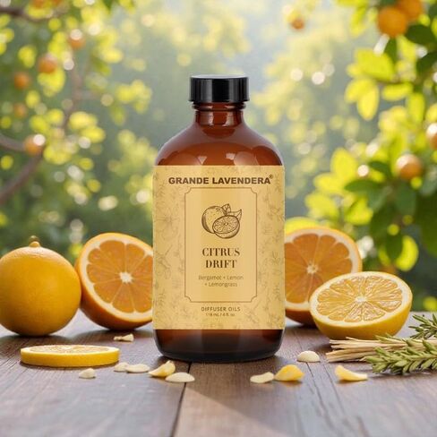 Ultimate Diffuser Bundle – Smart App Waterless Diffuser, Reed Diffuser Set & Two 6 oz Citrus Drift Diffuser Oils in Kuwait