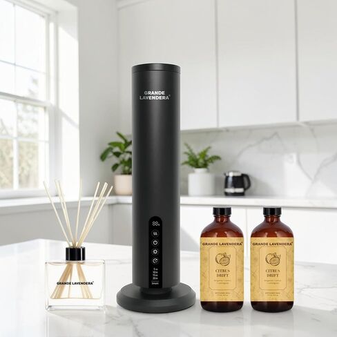 Ultimate Diffuser Bundle – Smart App Waterless Diffuser, Reed Diffuser Set & Two 6 oz Citrus Drift Diffuser Oils in Kuwait