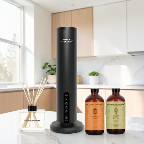 Ultimate Diffuser Bundle – Smart App Waterless Diffuser, Reed Diffuser Set & Two 6 oz Citrus Drift Diffuser Oils in Kuwait
