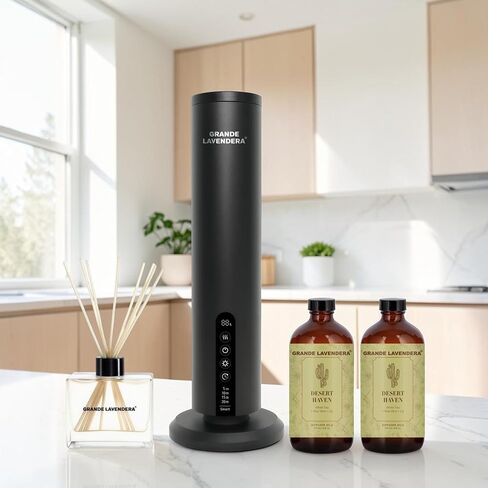 Ultimate Diffuser Bundle – Smart App Waterless Diffuser, Reed Diffuser Set & Two 6 oz Citrus Drift Diffuser Oils in Kuwait