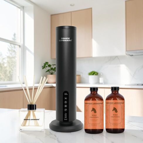 Ultimate Diffuser Bundle – Smart App Waterless Diffuser, Reed Diffuser Set & Two 6 oz Citrus Drift Diffuser Oils in Kuwait