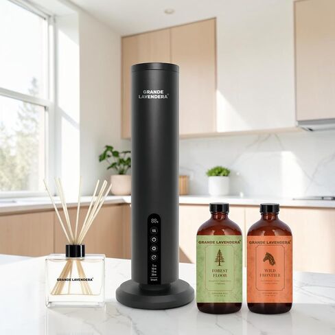 Ultimate Diffuser Bundle – Smart App Waterless Diffuser, Reed Diffuser Set & Two 6 oz Citrus Drift Diffuser Oils in Kuwait