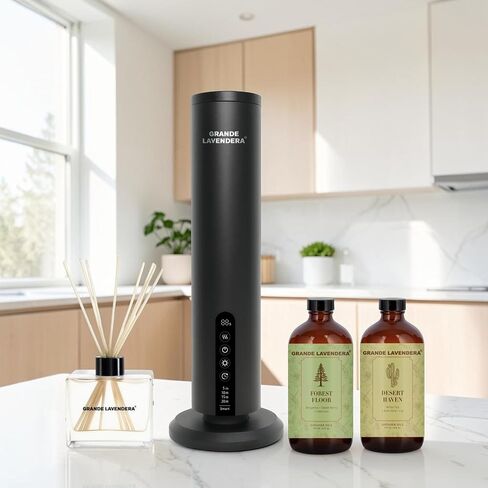 Ultimate Diffuser Bundle – Smart App Waterless Diffuser, Reed Diffuser Set & Two 6 oz Citrus Drift Diffuser Oils in Kuwait