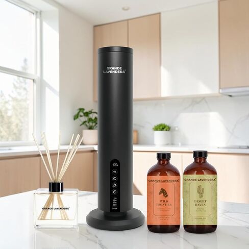 Ultimate Diffuser Bundle – Smart App Waterless Diffuser, Reed Diffuser Set & Two 6 oz Citrus Drift Diffuser Oils in Kuwait