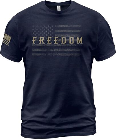 Freedom T Shirt, American Flag Shirt, Freedom Shirts for Men, Patriotic Shirts for Men in Kuwait
