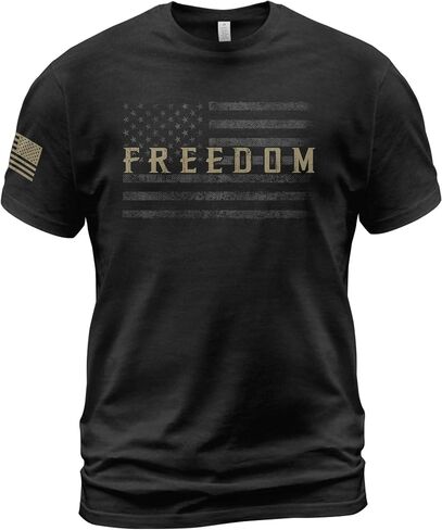 Freedom T Shirt, American Flag Shirt, Freedom Shirts for Men, Patriotic Shirts for Men in Saudi Arabia