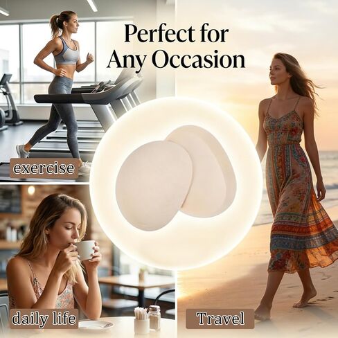 NOLITOY Sports Bra Inserts Pads, Comfortable Cotton Padding for Women Yoga Bras Bikini Tops and Everyday Wear Reusable Lightweight Accessories in Kuwait