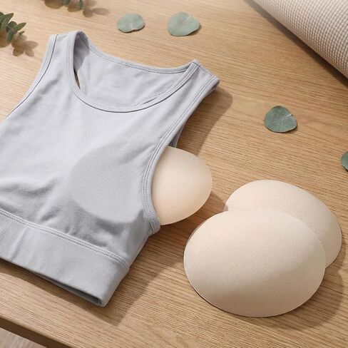 NOLITOY Sports Bra Inserts Pads, Comfortable Cotton Padding for Women Yoga Bras Bikini Tops and Everyday Wear Reusable Lightweight Accessories in Kuwait