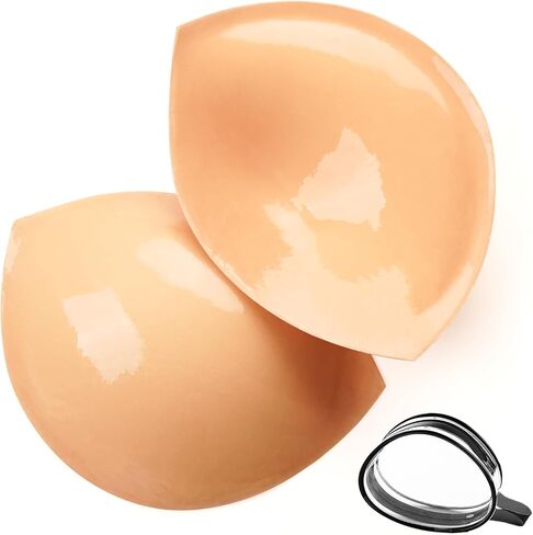 WAYBER Double-Sided Adhesive Bra Pads, Lightweight Soft Breast Enhancement Sticky Bra Insert Washable Reusable Bikini Padding in Kuwait