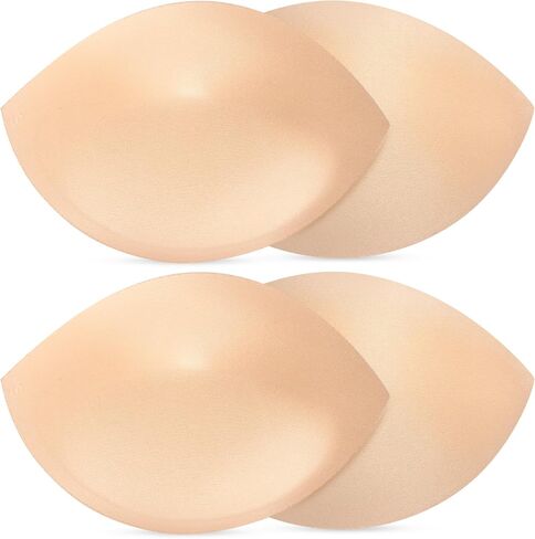 Nimiah Bra Pads Inserts Push-up - 2 Pairs Sew in Bra Cups for Dresses Swimwear Sports Top Add 1 Cup Size Breast Enhancer in Kuwait