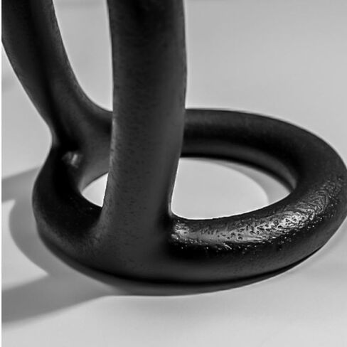 Bookend Support Book Ends, Desk Decoration Minimalist Ring Resin Bookends for Home, Library Bookends(Black) in Saudi Arabia