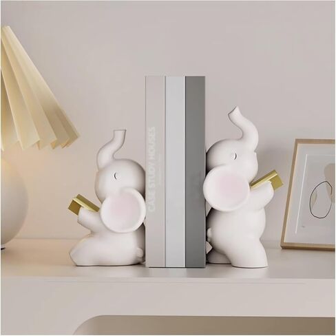 Bookend Support Home Decorative Vintage Design Resin Bookshelf Bookends Multifunctional Book Ends School Supplies and Office Books Bookends in Saudi Arabia
