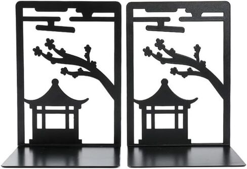 Bookend Support Chinese Style Book End Metal Heavy Duty Bookends for Lovers Organising Desktop Bookends in Saudi Arabia